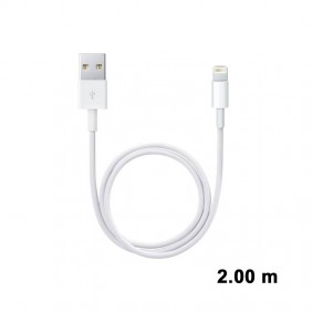 Lightning M/ USB 2.0 A Synch/Charge 2.00 m Blanc (certifié apple)