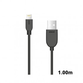 Lightning M/ USB 2.0 A Synch/Charge 1.00 m Noir  (certifié apple)