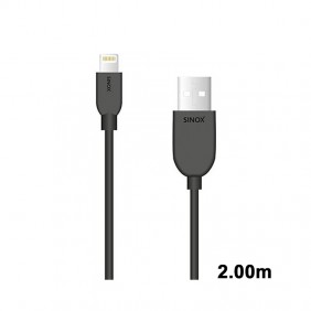 Lightning M/ USB 2.0 A Synch/Charge 2.00 m Noir  (certifié apple)