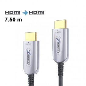Câble HDMI / Fibre optique - 2.0 4K60 UHD - Noir - 7.50m