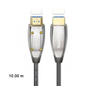 Câble HDMI / Fibre optique - 2.0 4K60 UHD - Noir - 10.00m - Carton