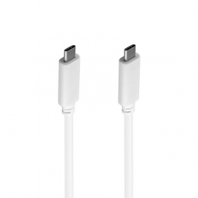 USB 3.1 Type C Cable (C-C), Blanc - 1m