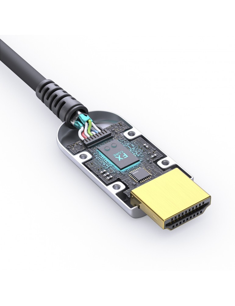 Câble Hdmi Fibre Optique 150M, 4K Hdmi 2.0 Cable Supporte 4K 60Hz